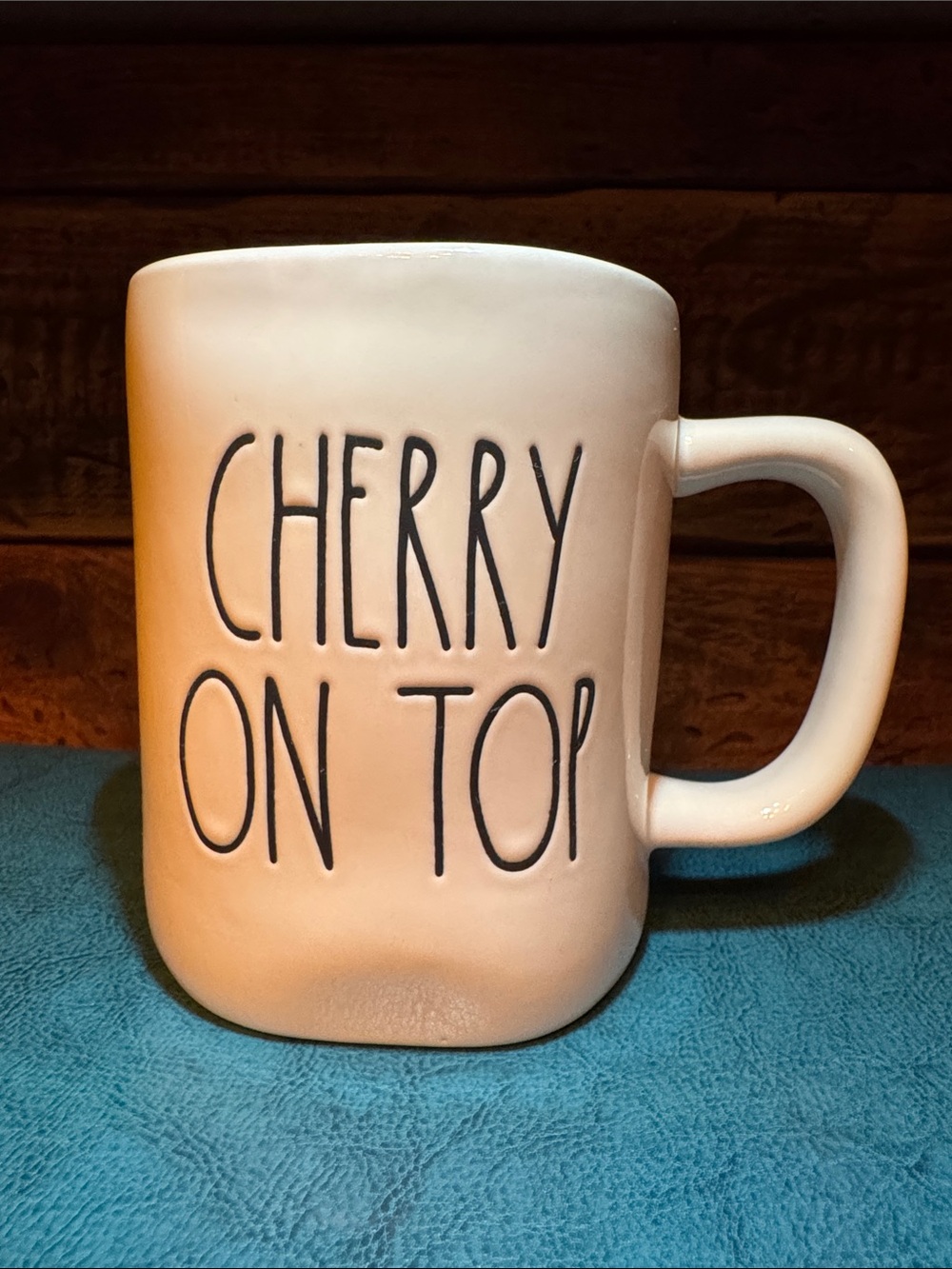 🍒Rae Dunn Cherry On Top Double Sided Ceramic Mug🍒